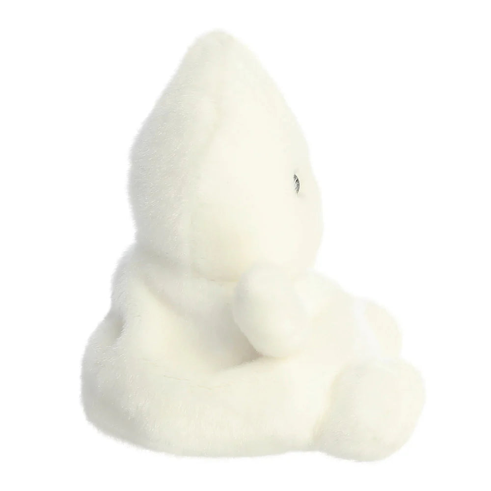 White rubber duck on a white background