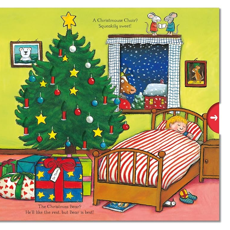 The Christmas Bear: A Push, Pull and Slide Book