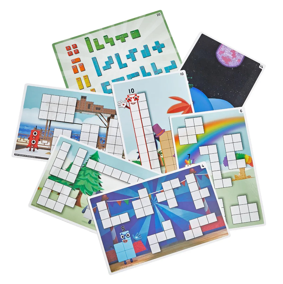 Numberblocks Wooden Building Blocks Activity Set