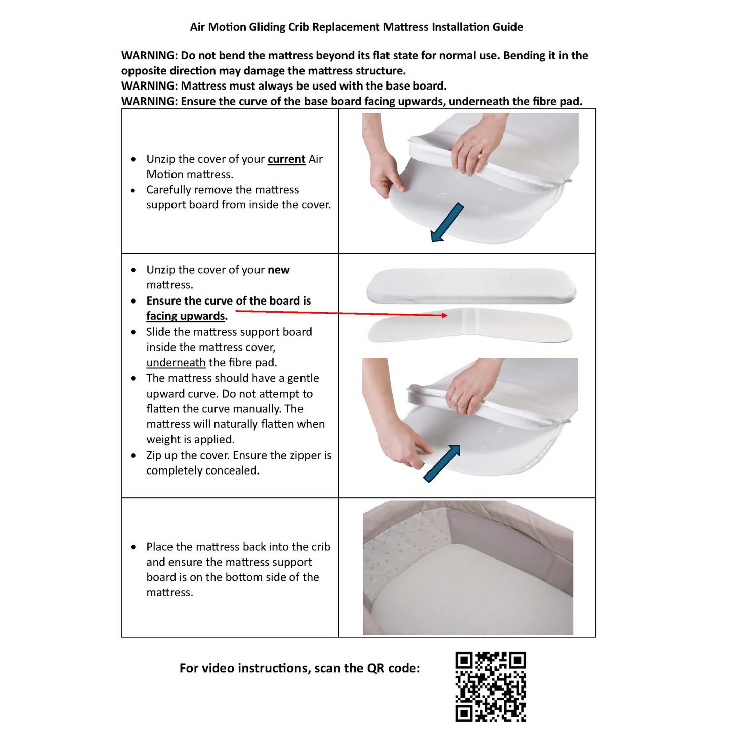 Babymore Mattress for Air Motion Crib