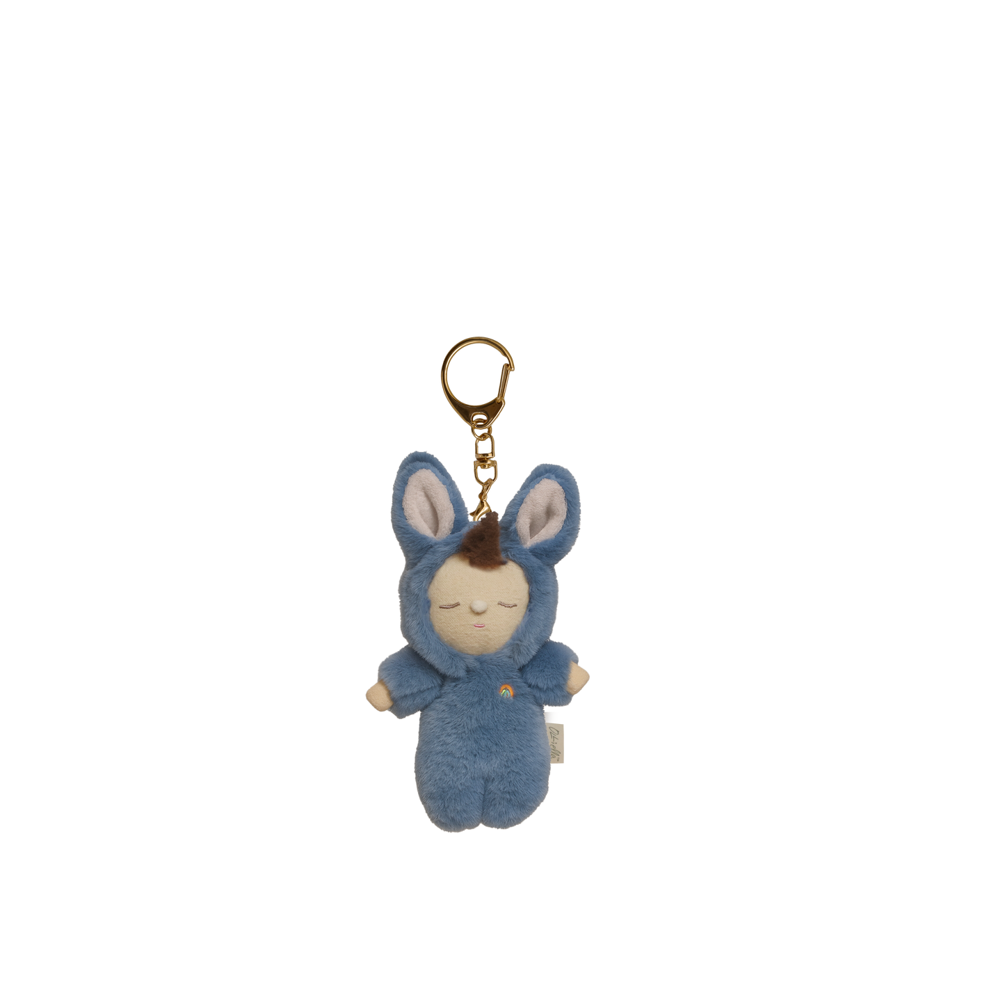 Blue bunny keychain