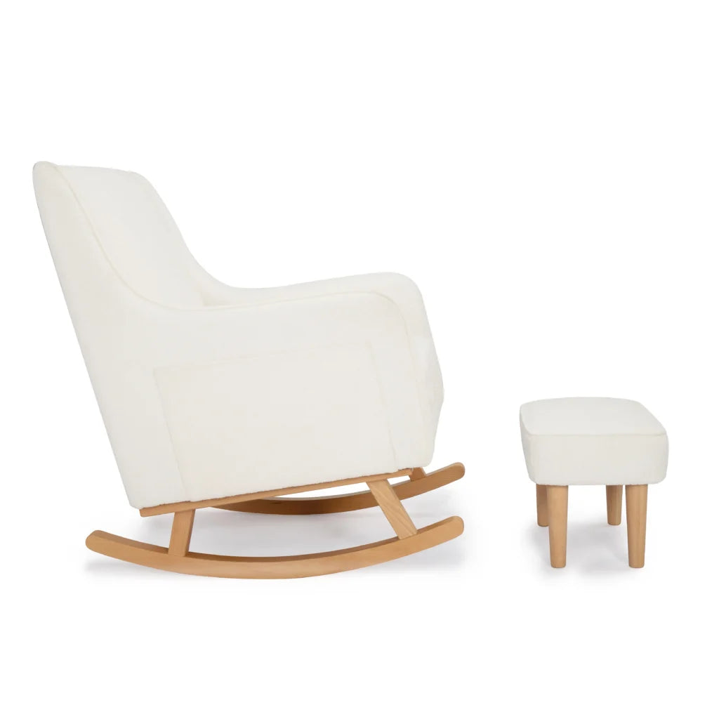 Babymore Ida Nursing Chair with Stool - Bouclé