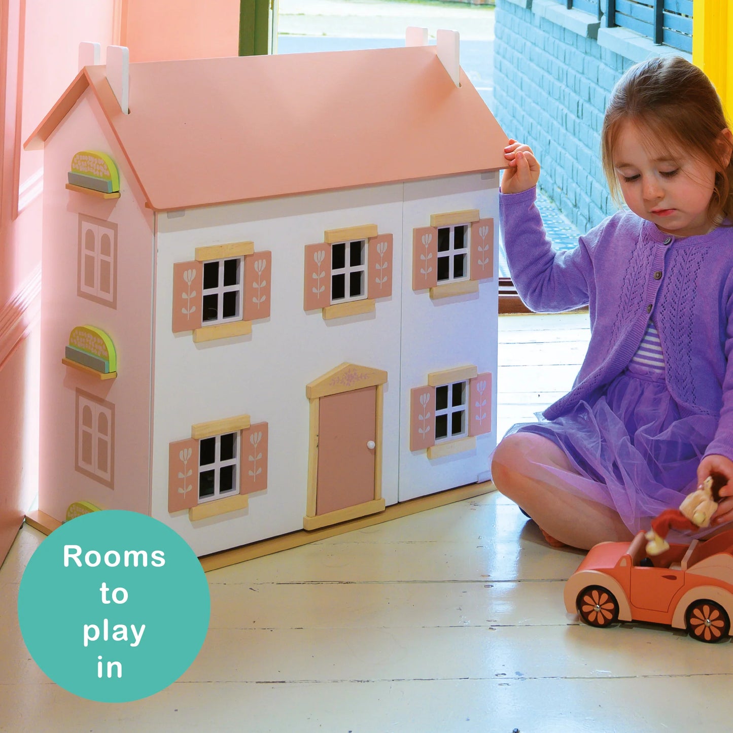 Wooden doll house