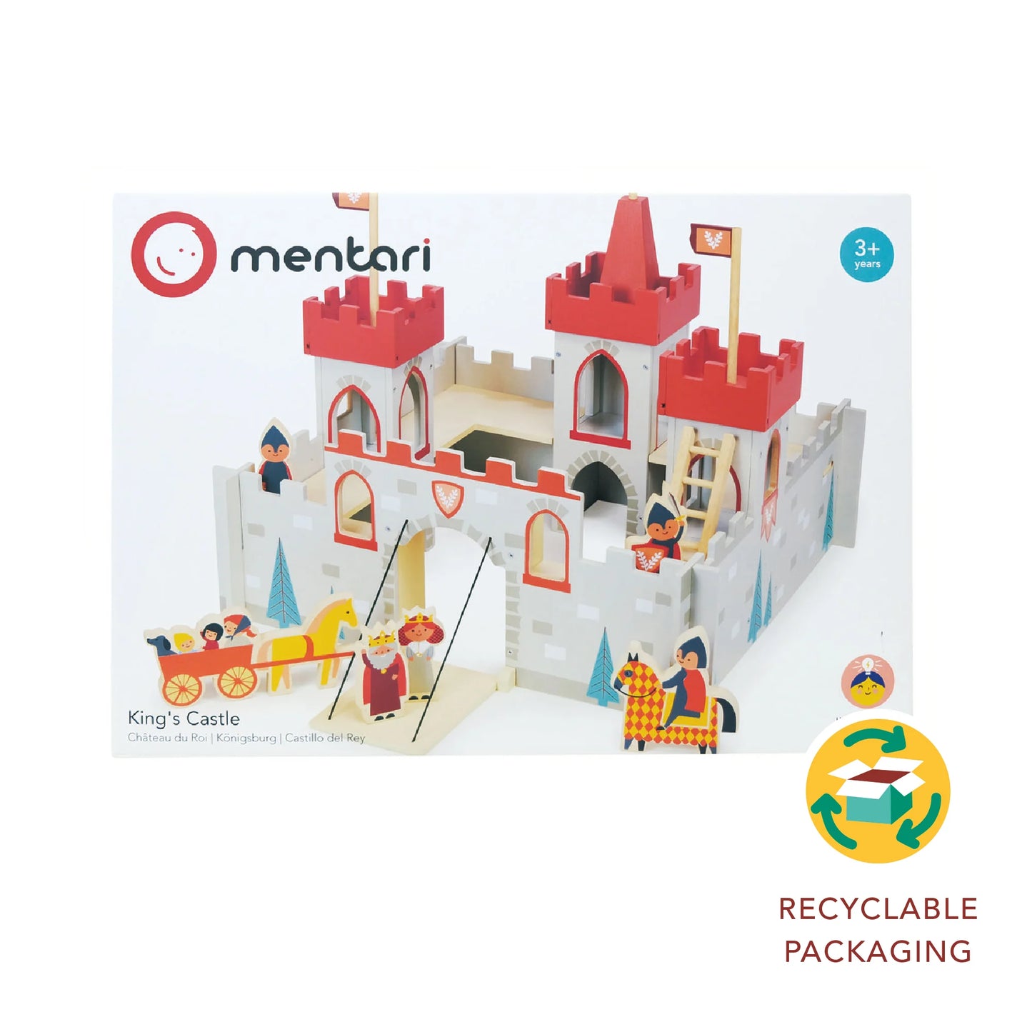 Mentari King's Castle toy set packaging on a white background