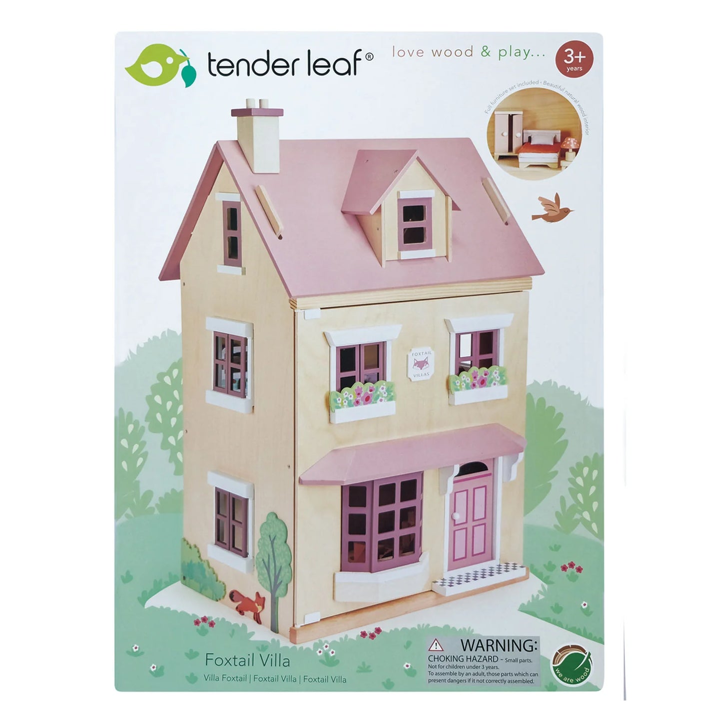 Tender Leaf Toys Foxtail Villa packaging on a white background