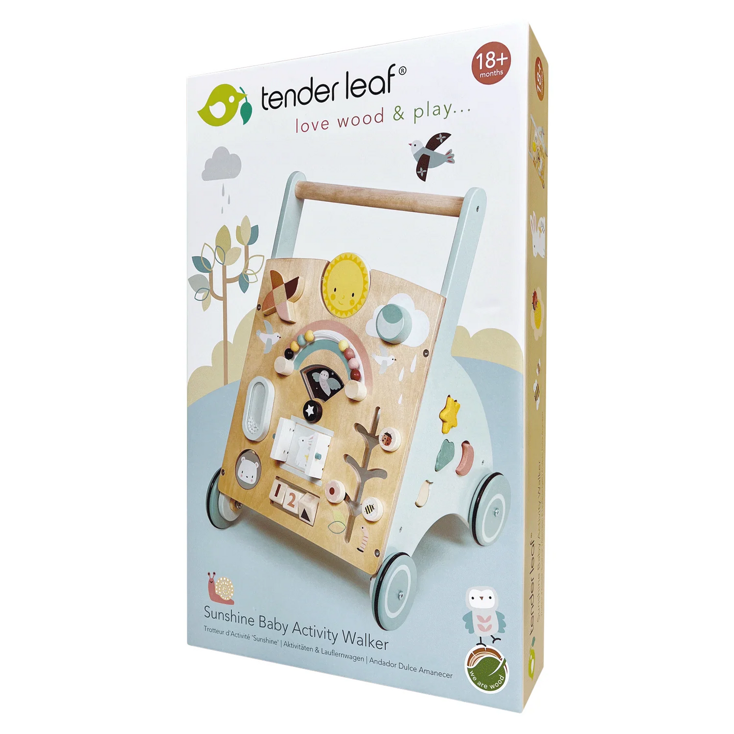 Tender Leaf Sunshine Baby Activity Walker packaging on a white background