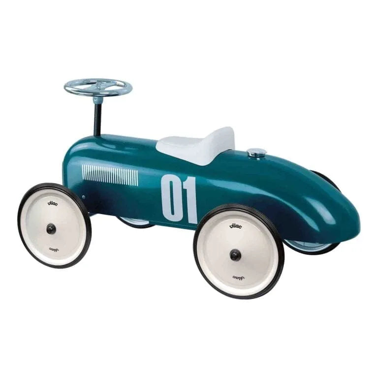 Children's toy car with number 01 on a white background