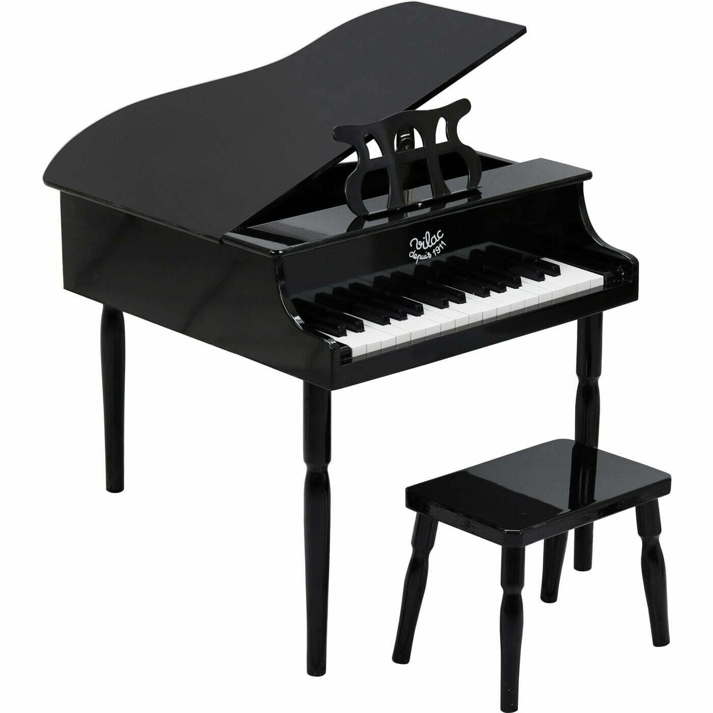 Black Grand Piano & Stool