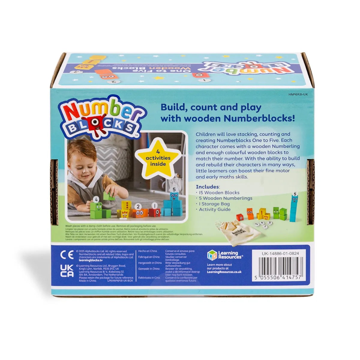 Numberblocks One to Five Wooden Blocks