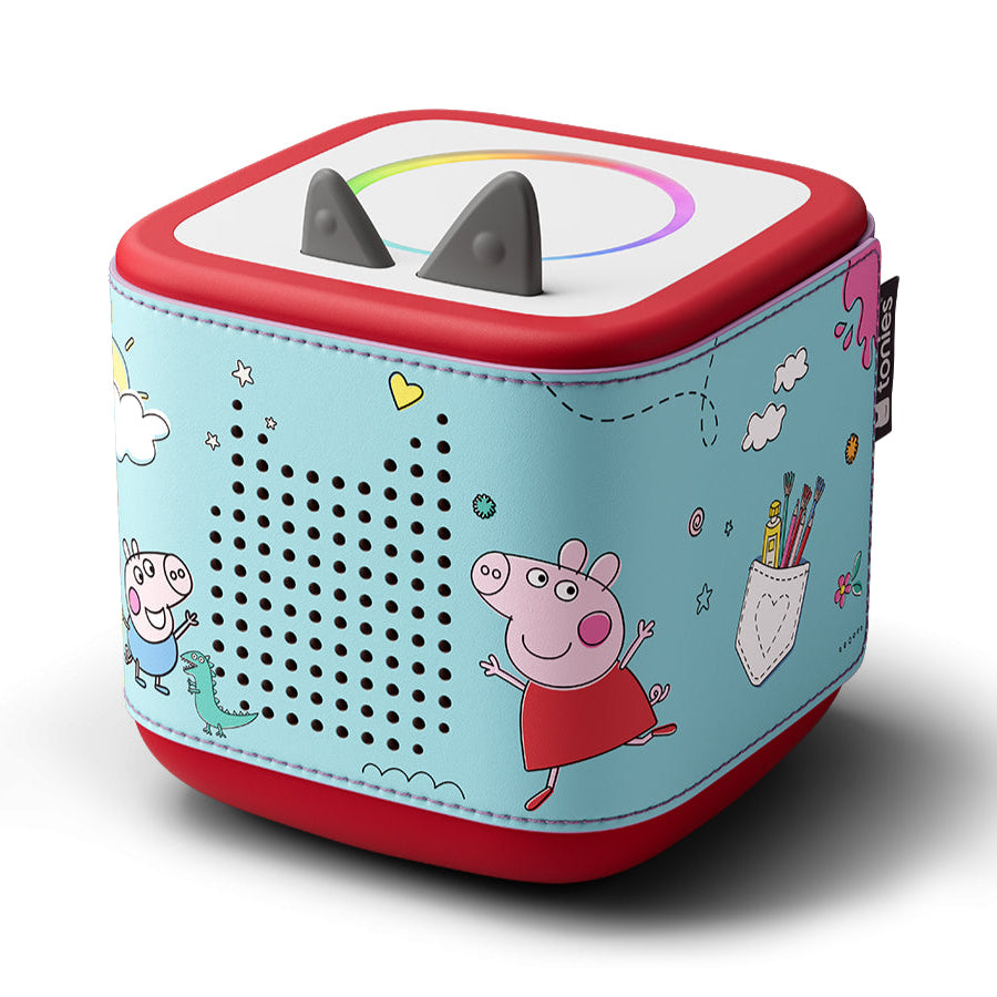 Children's toy with cartoon character design on a white background