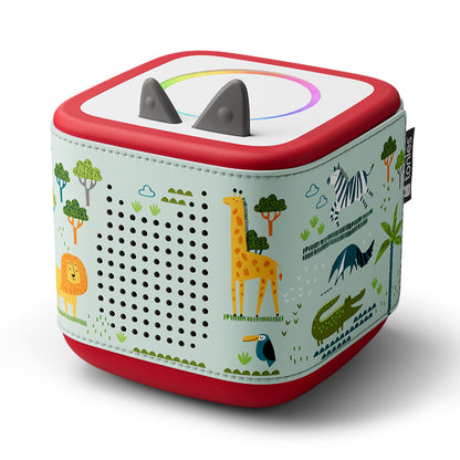 Children's toy with animal illustrations on a white background