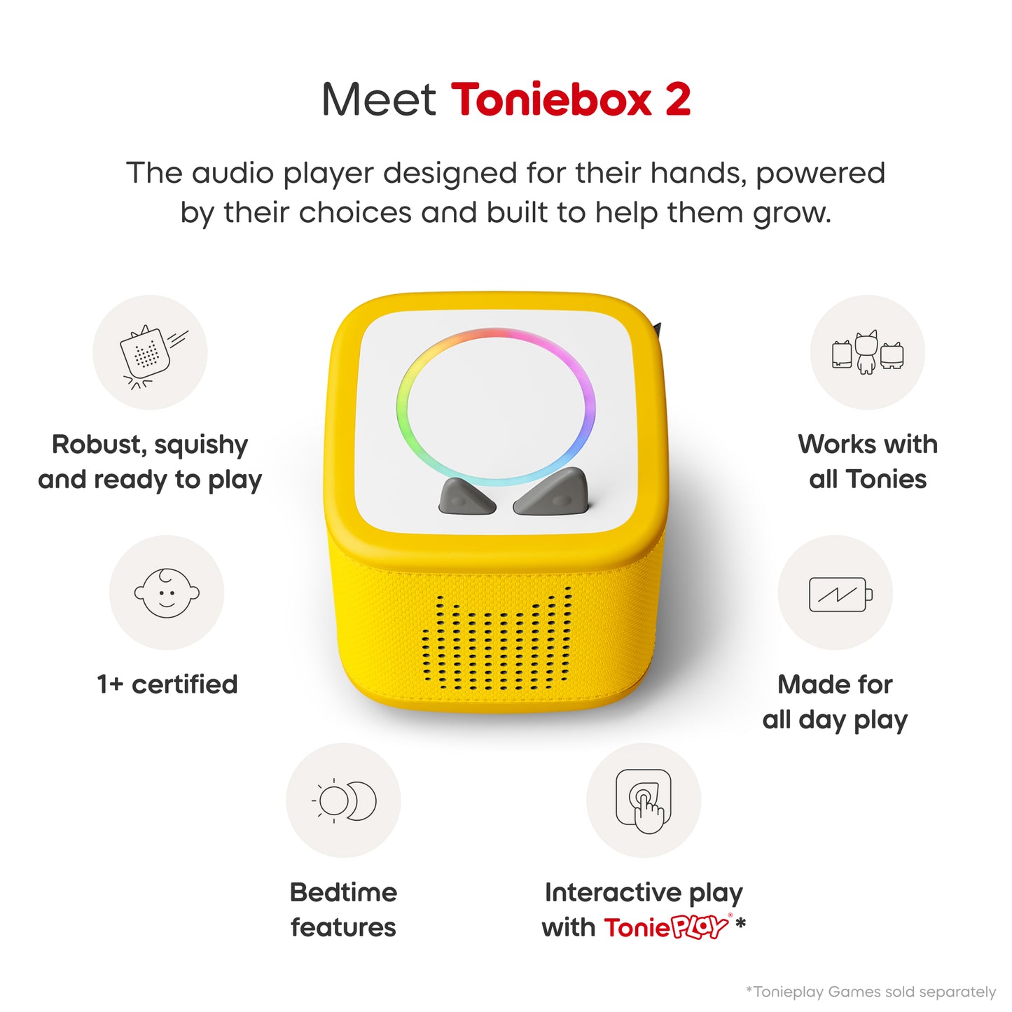 Toniebox 2 Pokémon Starter Set + Pikachu Tonie: Lightening Yellow