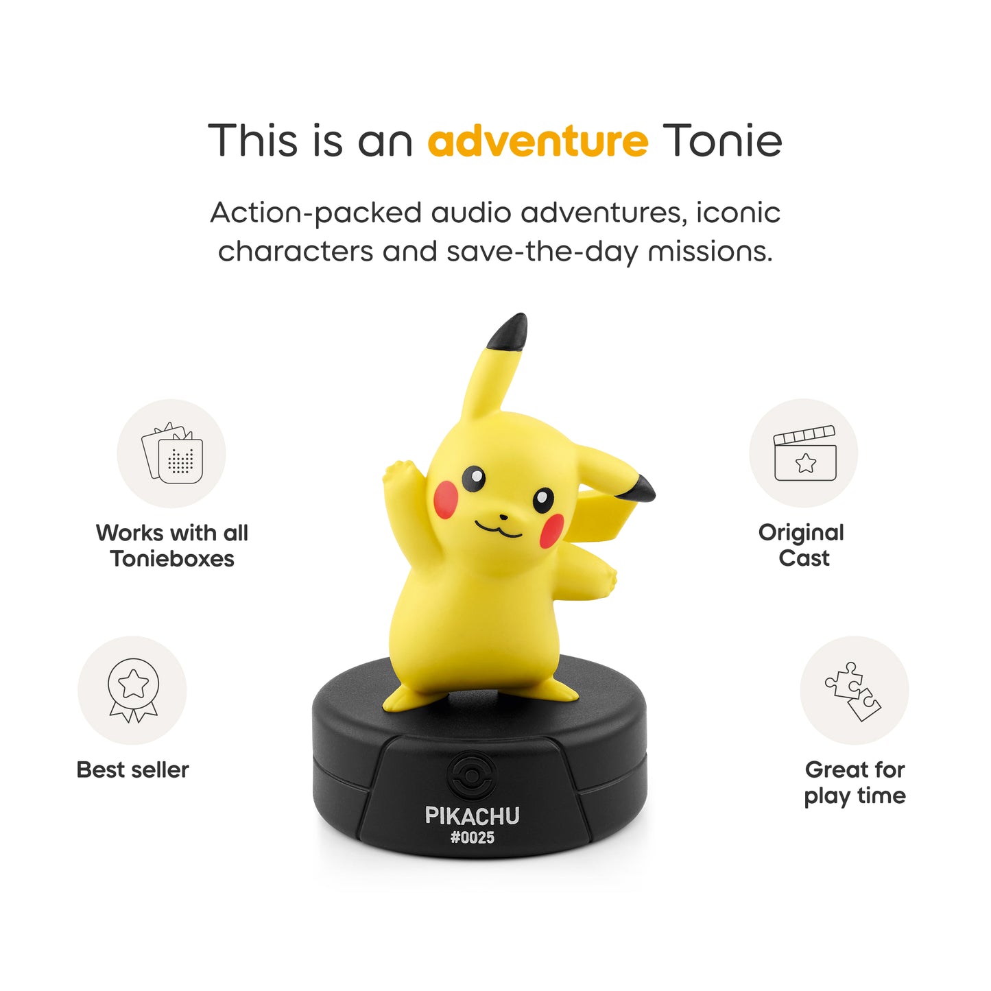 Toniebox 2 Pokémon Starter Set + Pikachu Tonie: Lightening Yellow