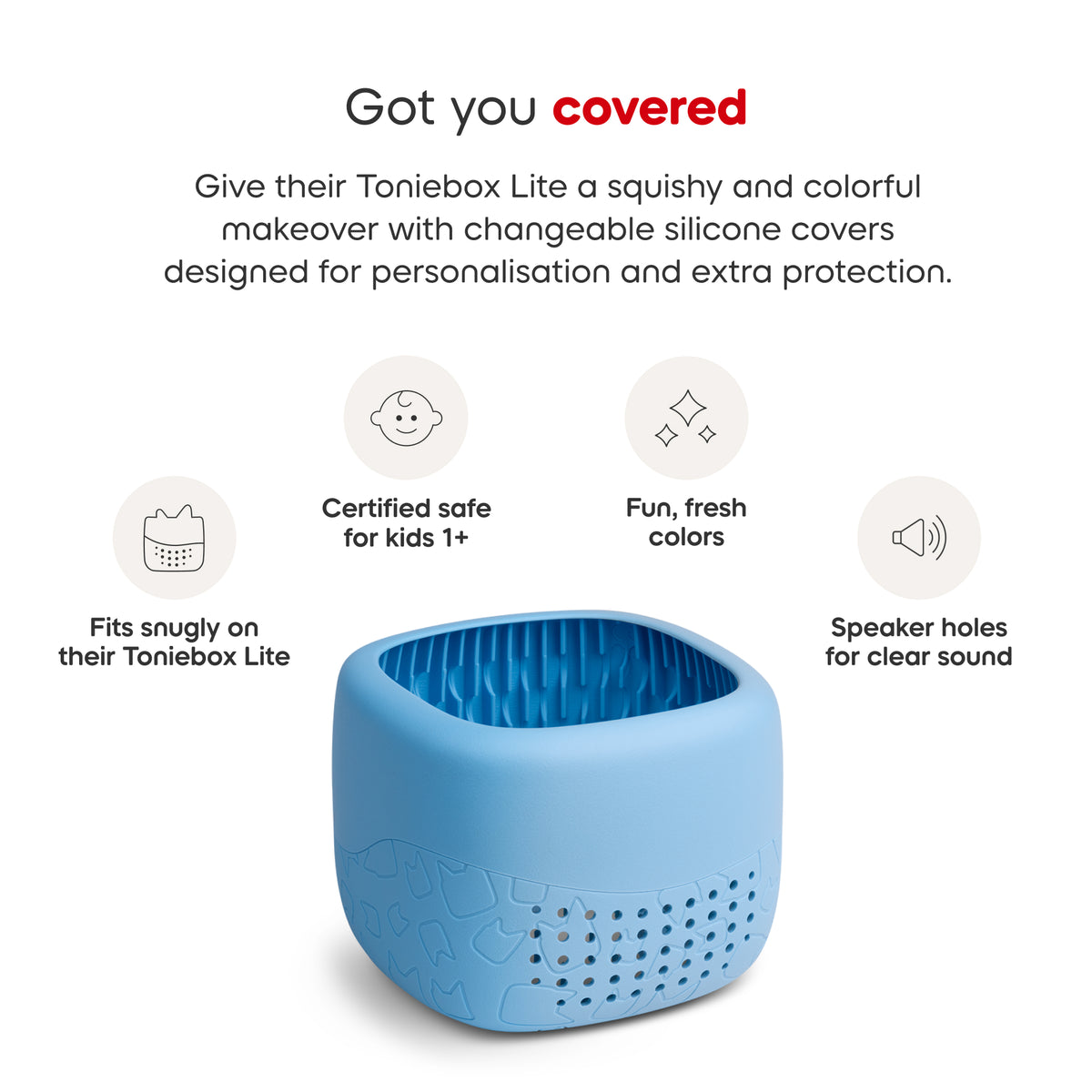 Toniebox Lite Cover: Arctic Blue
