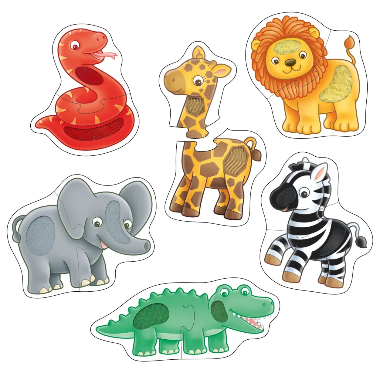 Match and Feel Jungle Puzzles