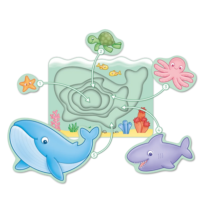 Under the Sea Wooden Nesting Puzzle