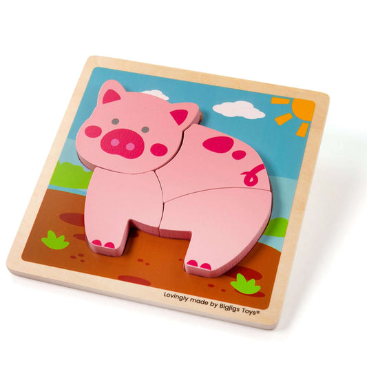 Chunky Lift-Out Pig Puzzle