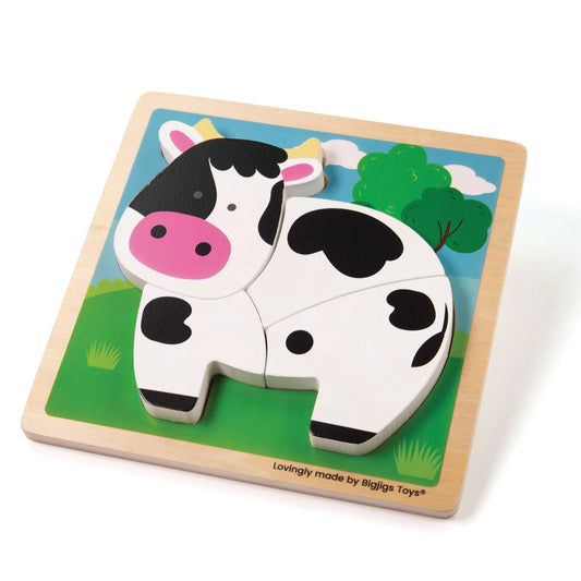 Chunky Lift-Out Cow Puzzle