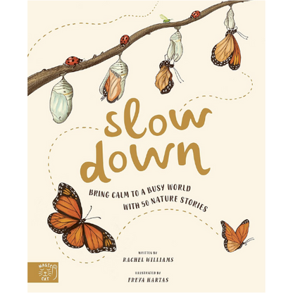 Slow Down book cover with nature