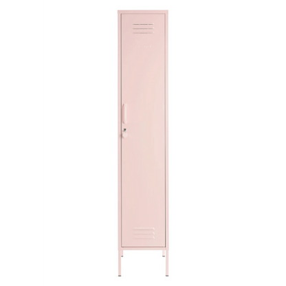 Pink locker on a white background