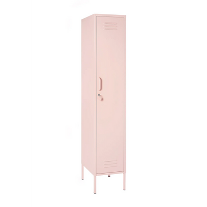 Pink locker on a white background
