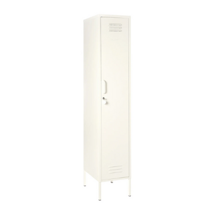 White locker on a white background