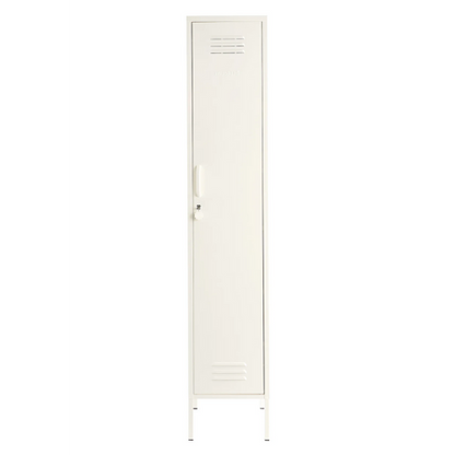 White locker on a white background