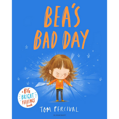 Book cover of 'Bea's Bad Day' with a character on a blue background