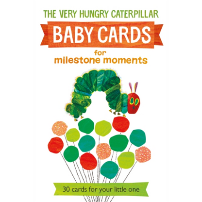 Baby cards for milestone moments featuring The Very Hungry Caterpillar on a white background
