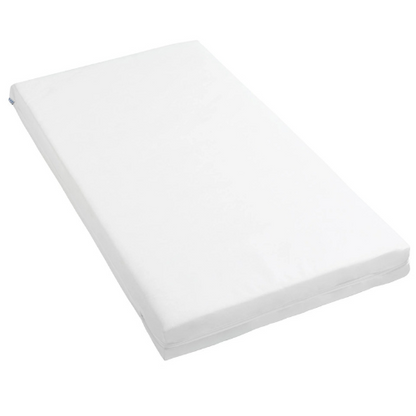 White mattress topper on a white background