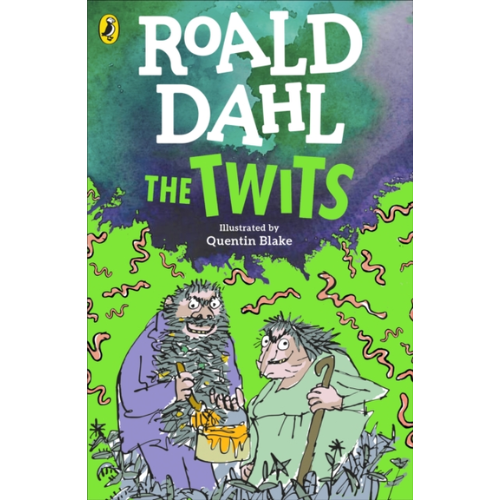 Book cover of 'The Twits' by Roald Dahl with illustrations by Quentin Blake.