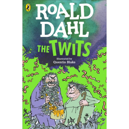 Book cover of 'The Twits' by Roald Dahl with illustrations by Quentin Blake.
