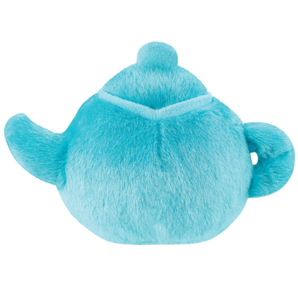 Blue plush toy on a white background