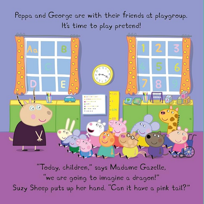 Peppa Pig: Peppa and the Dragon : A Touch-and-Feel Playbook