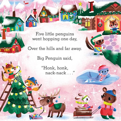 Five Little Penguins : A Festive Nursery Rhyme Counting Book for Toddlers