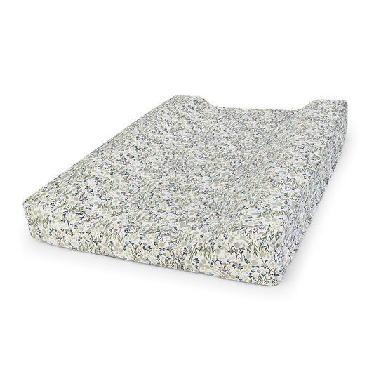 Speckled gray and white pet bed on a white background