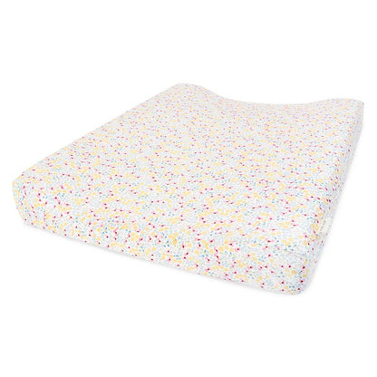 Floral-patterned pillow on a white background