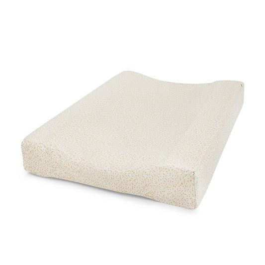 Beige wedge pillow on a white background