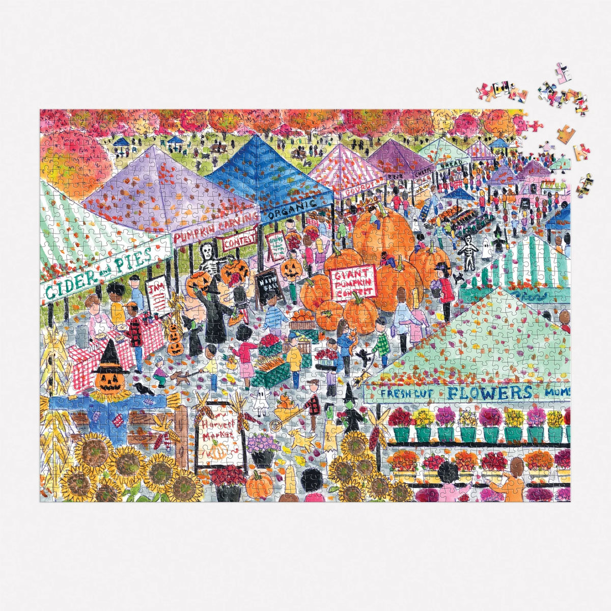 Harvest Market 1000 Piece Puzzle by Michael Storrings