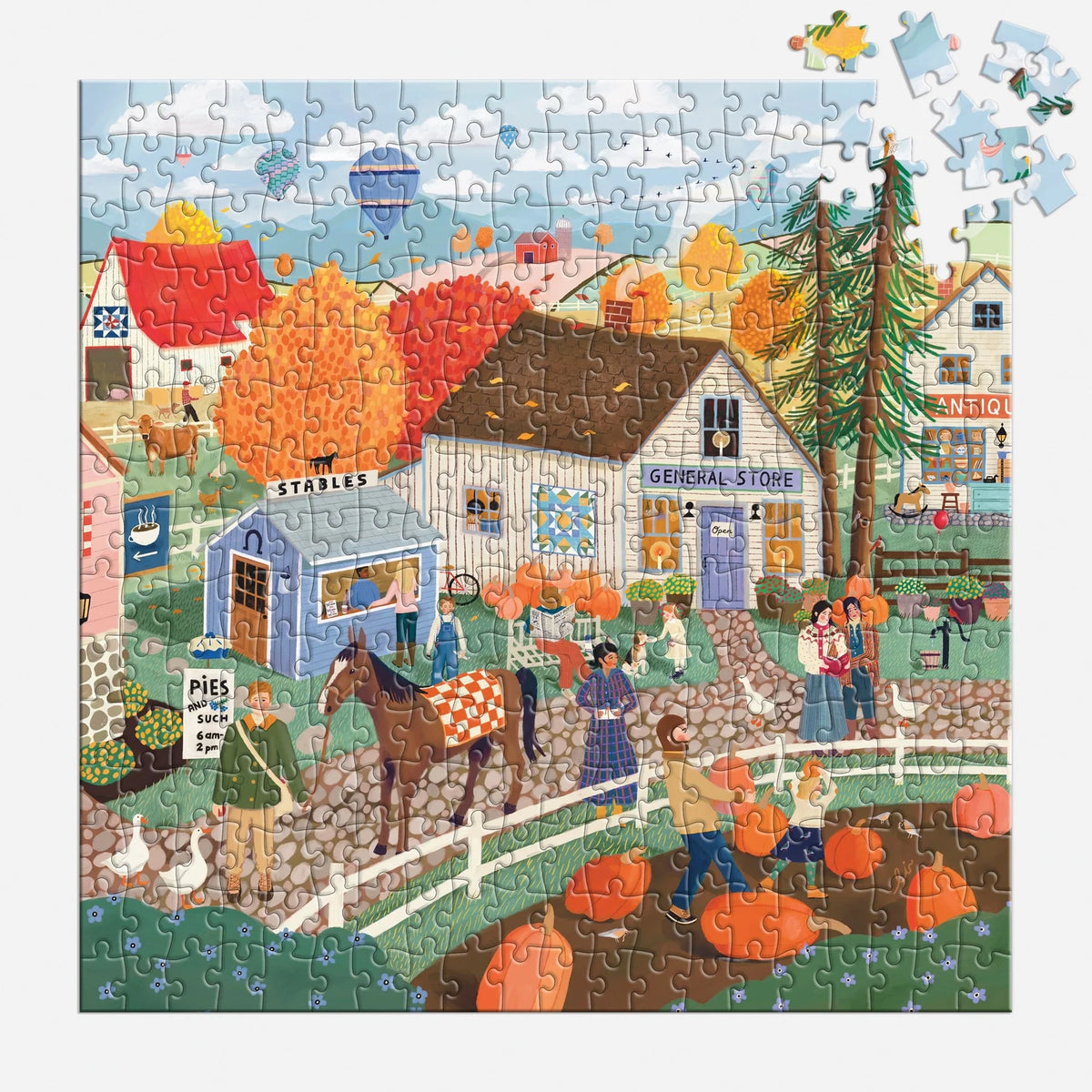 Autumn Square 300 Piece Puzzle by Elisabeth Dorrian