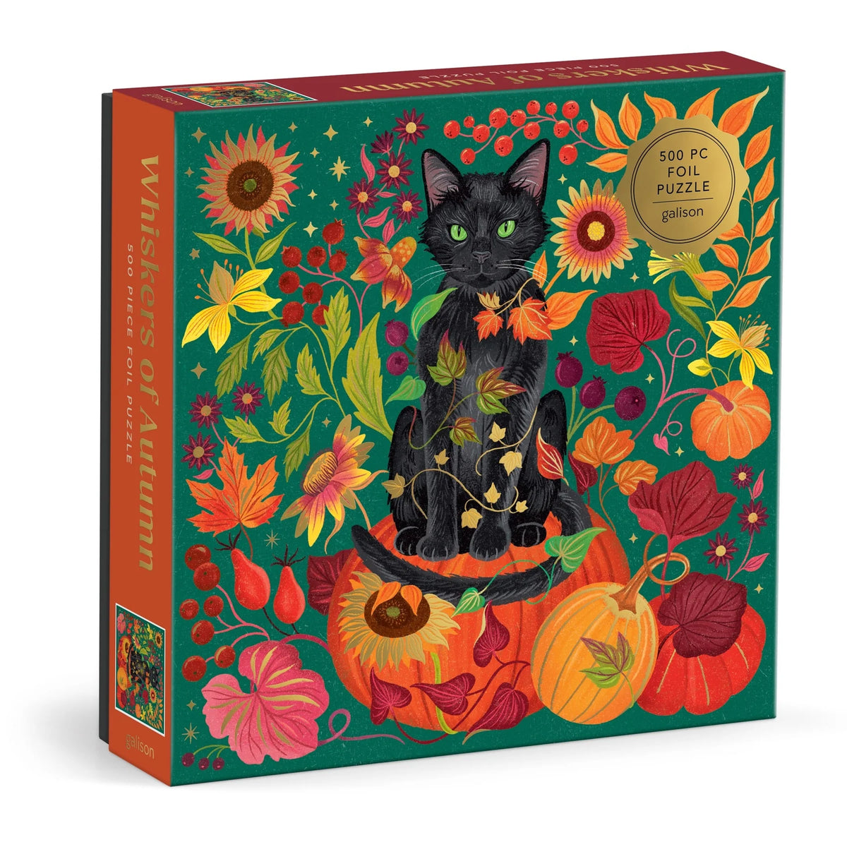 Whiskers of Autumn 500 Piece Foil Puzzle by Dawn Cooper
