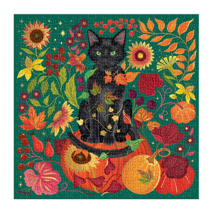 Whiskers of Autumn 500 Piece Foil Puzzle by Dawn Cooper