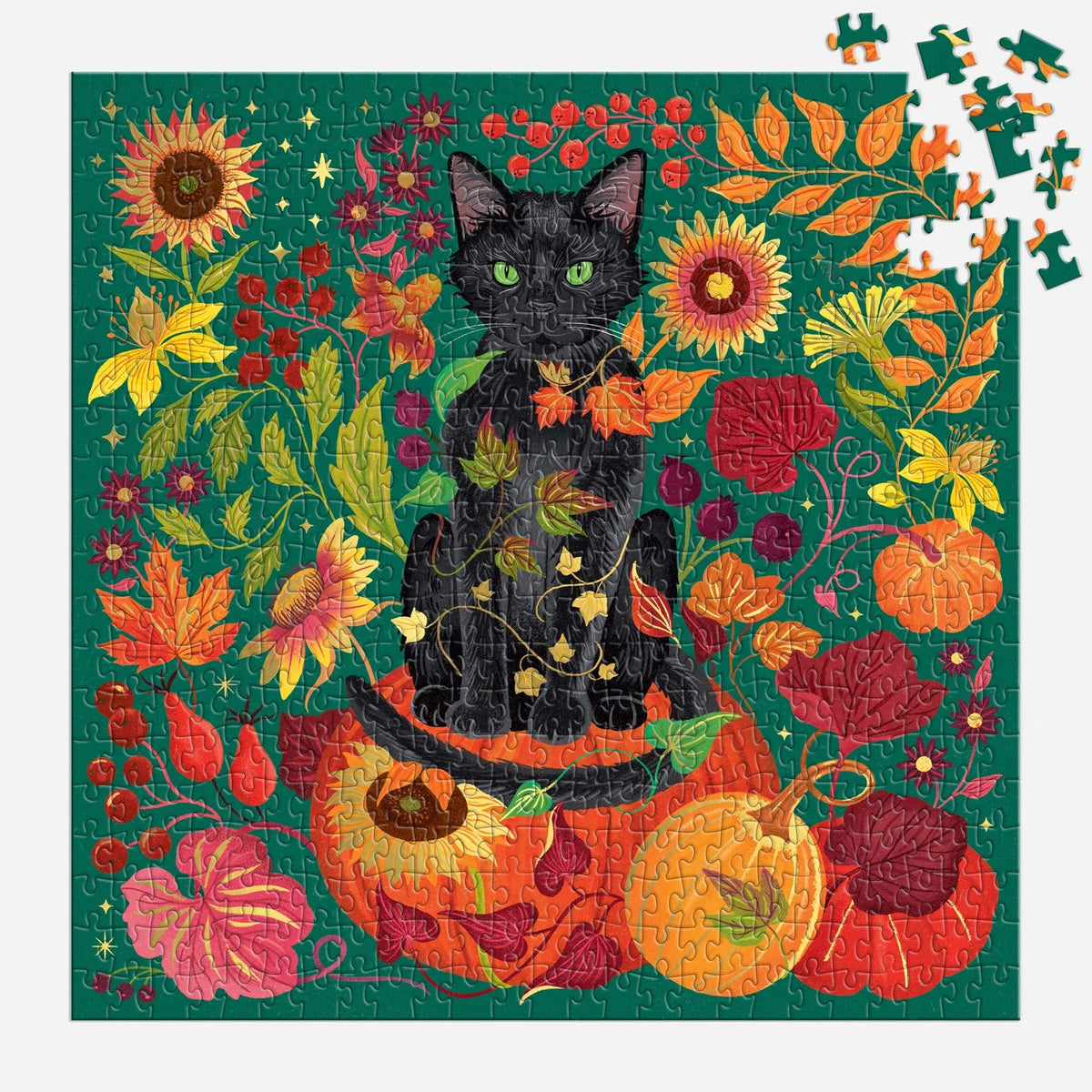 Whiskers of Autumn 500 Piece Foil Puzzle by Dawn Cooper