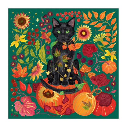 Whiskers of Autumn 500 Piece Foil Puzzle by Dawn Cooper