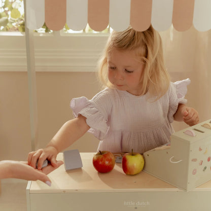 Wooden Toy Cash Register with Scanner