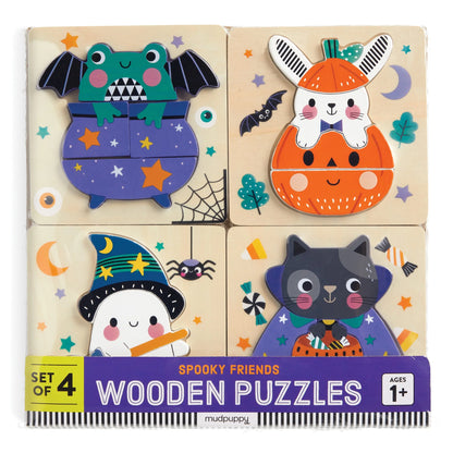 Halloween Set of 4 Wooden Puzzles