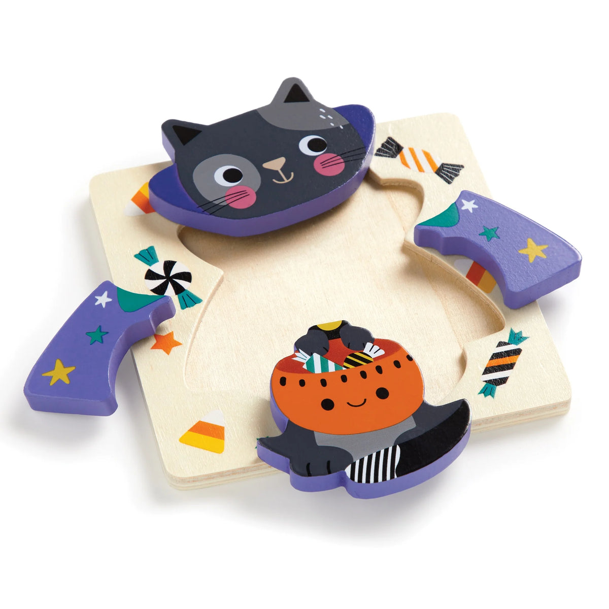 Halloween Set of 4 Wooden Puzzles