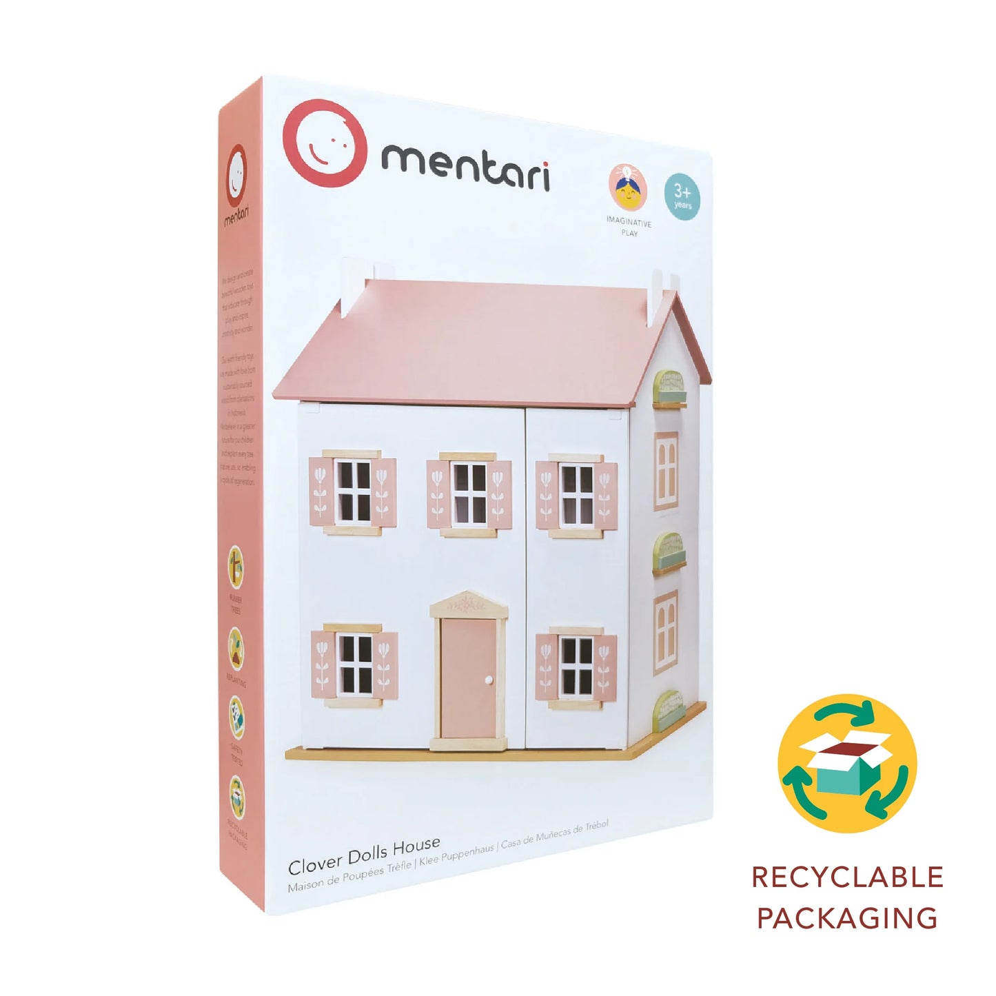 Wooden doll house packaging 