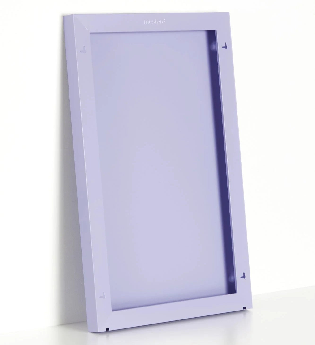 Purple rectangular frame on a white background