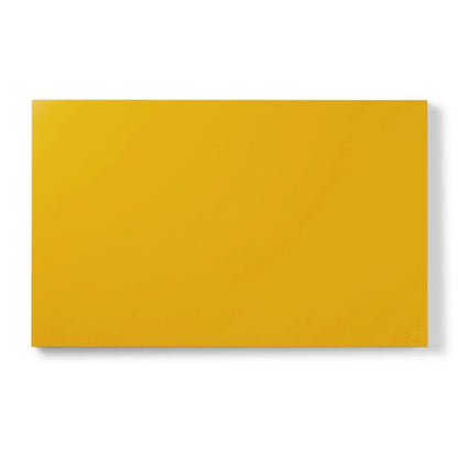 Rectangular yellow tile on a white background